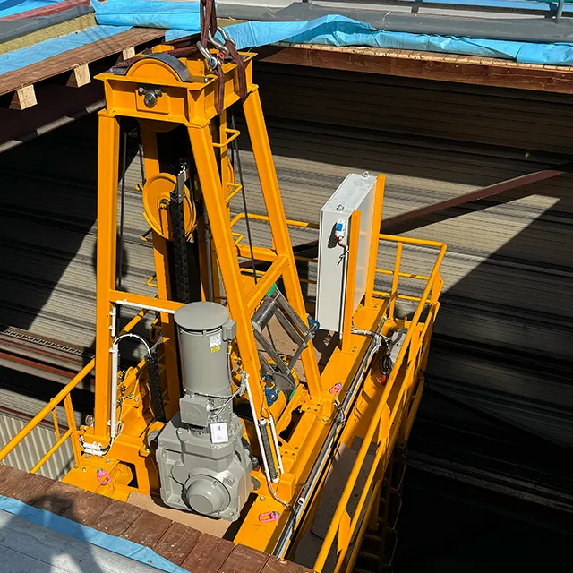 Modernisierte Anlagenkomponente mit neuem Antriebssystem und Steuerungstechnik im Rahmen eines Retrofit Projekts der Storm GmbH